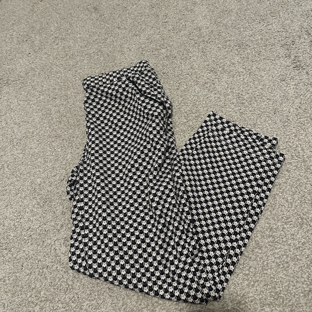 Betabrand Monochrome Houndstooth Pants